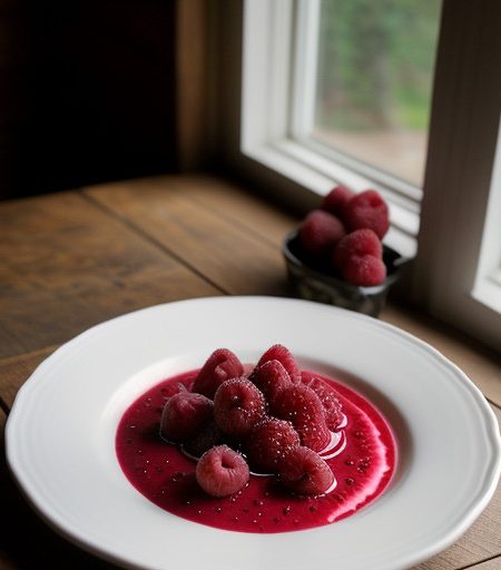 Raspberry Fruit Fondue recipe image