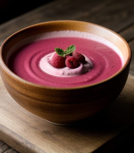 Raspberry Fuchsia Soup recipe image