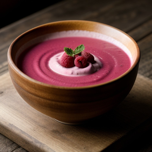 Raspberry Fuchsia Soup recipe image