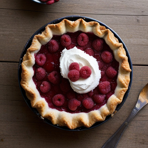 Raspberry Glace Pie recipe image