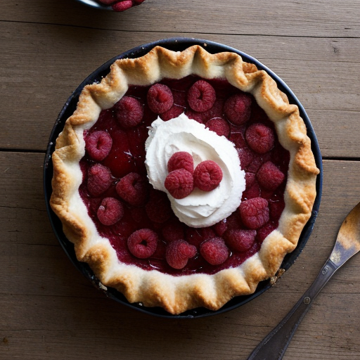 Raspberry Glace Pie recipe image