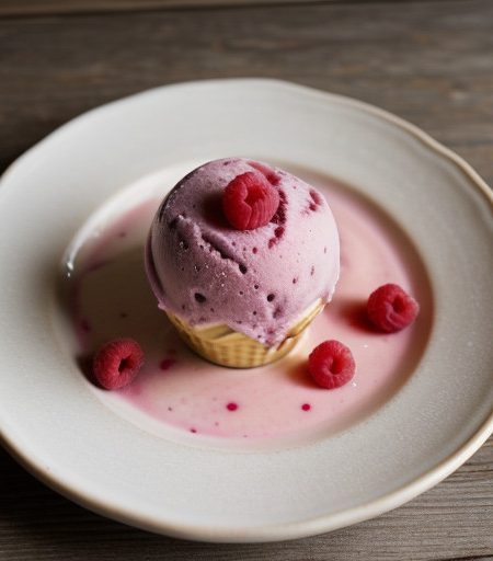 Raspberry Ice Cream recipe image