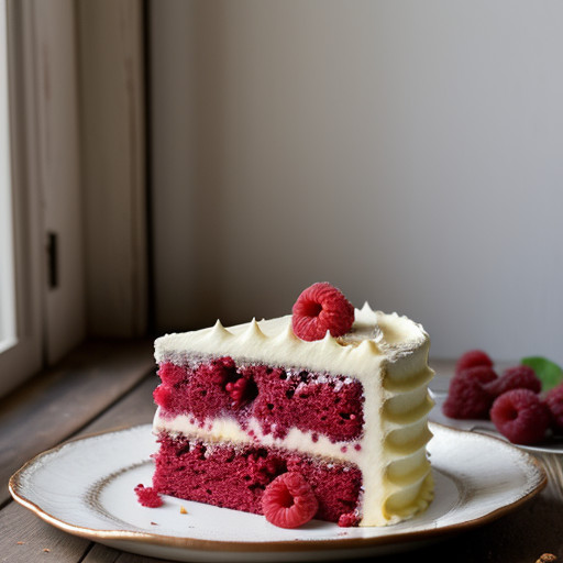Raspberry Laced Vanilla Cake recipe image