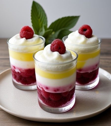 Raspberry Lemon Parfaits (4 PTS recipe image