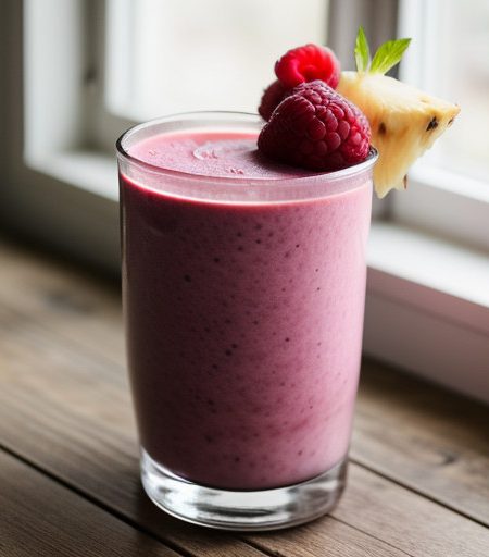Raspberry Lemon Smoothie recipe image