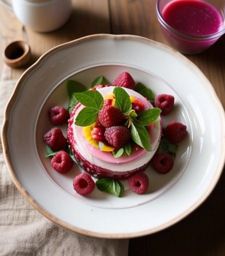 Raspberry Lusclous Gelatln Salad recipe image