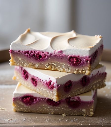 Raspberry Meringue Bars recipe image