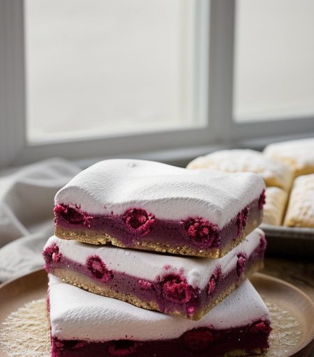 Raspberry Meringue Bars recipe image