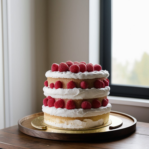 Raspberry Meringue Cake recipe image