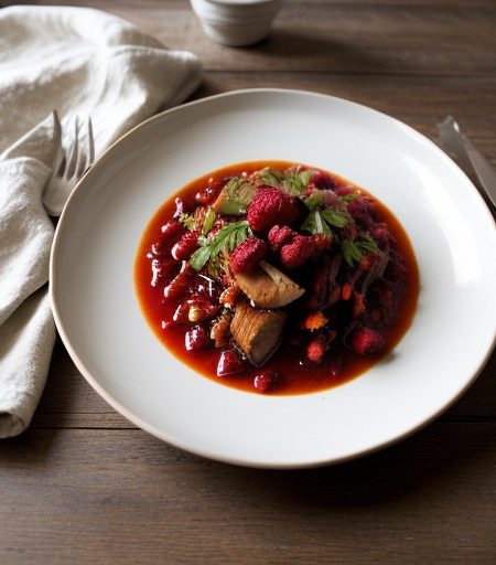 Raspberry Mirepoix recipe image