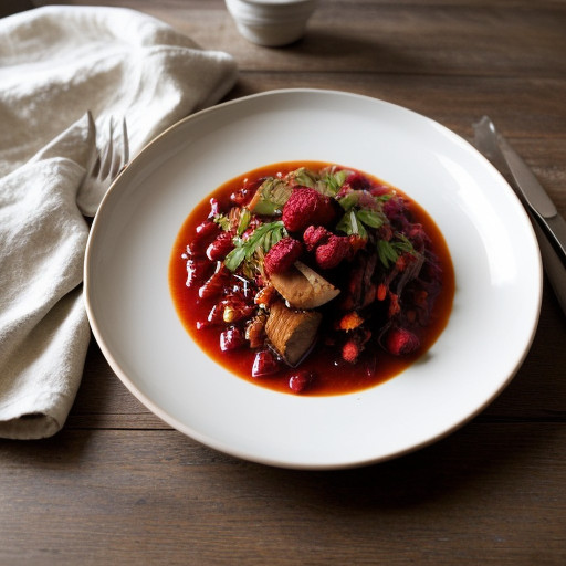 Raspberry Mirepoix recipe image