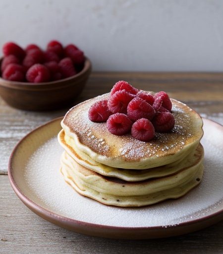 Raspberry Pancakes recipe image
