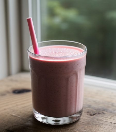 Raspberry Peach Smoothie recipe image