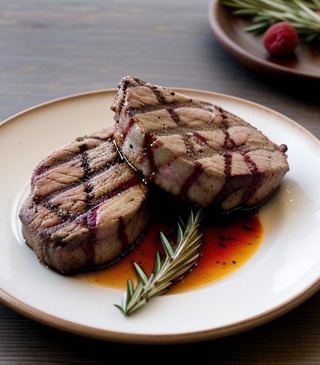 Raspberry & Rosemary Grilled Lamb Chops recipe image