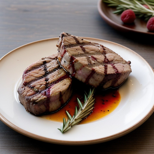 Raspberry & Rosemary Grilled Lamb Chops recipe image