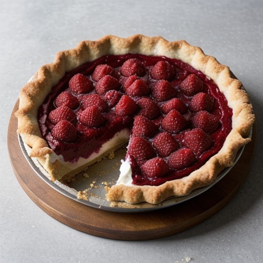 Raspberry Soda-Cracker Pie recipe image