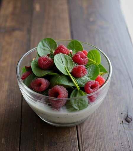 Raspberry Spinach Salad recipe image