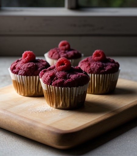 Raspberry Stresel Muffins recipe image