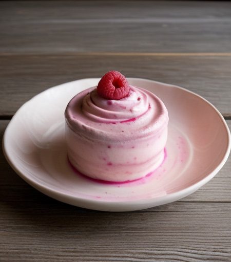 Raspberry Swirl Frozen Yogurt recipe image
