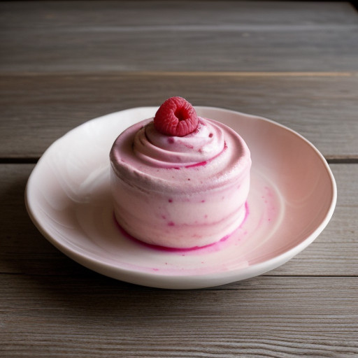 Raspberry Swirl Frozen Yogurt recipe image