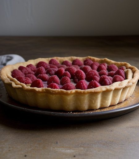 Raspberry Tart (Tarte Aux Framboises recipe image