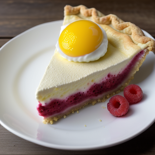 Raspberry Topped Lemon Pie recipe image