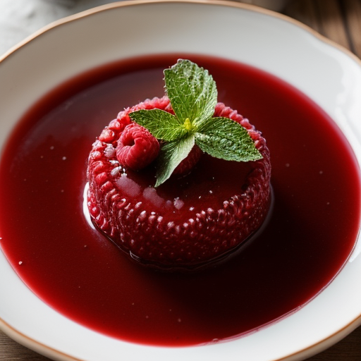 Raspberry Vinaigrette With Gelatin recipe image
