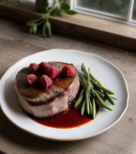 Raspberry Vinegar Pork Chops recipe image