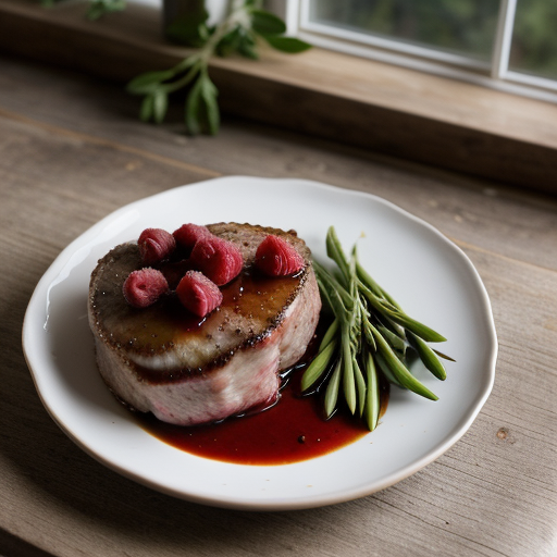 Raspberry Vinegar Pork Chops recipe image