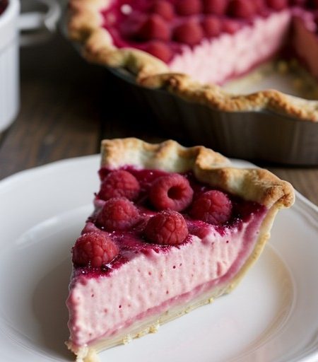 Raspberry Yogurt Pie recipe image