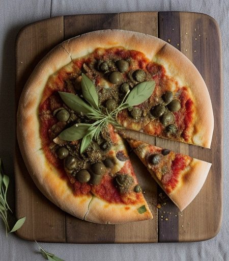 Ratatouille French Bread Pizzas - Bon Appetit recipe image