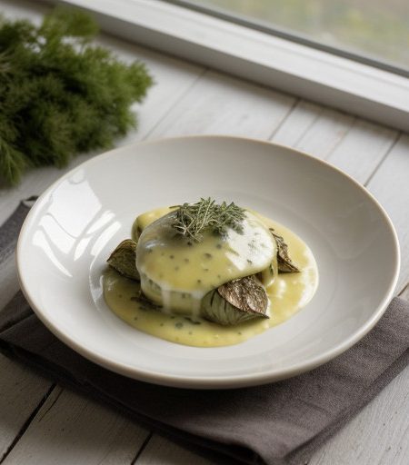 Ravioli With Artichoke Sauce+ recipe image