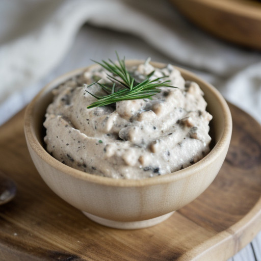 Raw Mushroom Dip recipe image