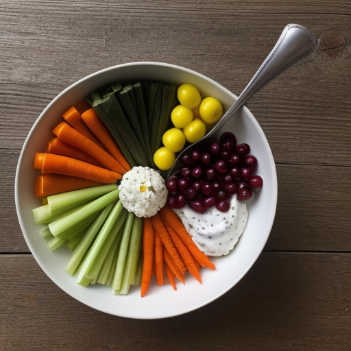 Raw Vegetables With Olive Oil Dip recipe image