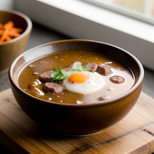 Red Bean~ Rice & Sausage Soup recipe image