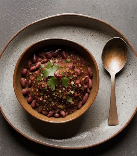 Red Beans & Rice With Salsa recipe image