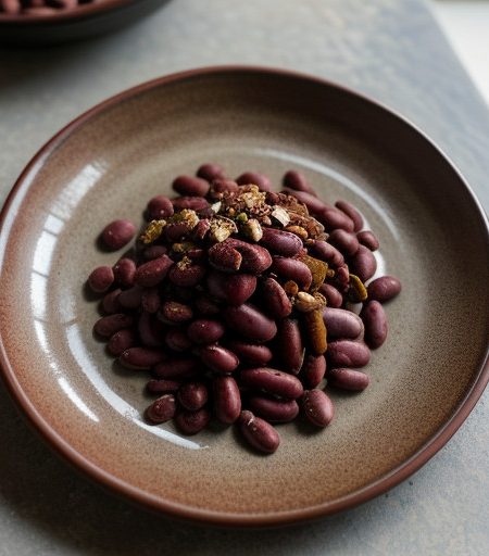 Red Beans With Pecans & Saffron Over Whole recipe image