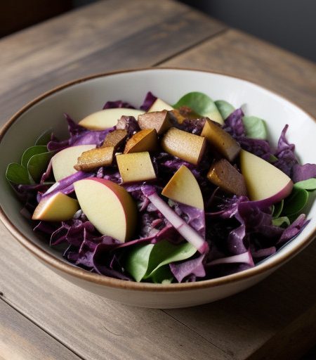 Red Cabbage and Apple Salad recipe image