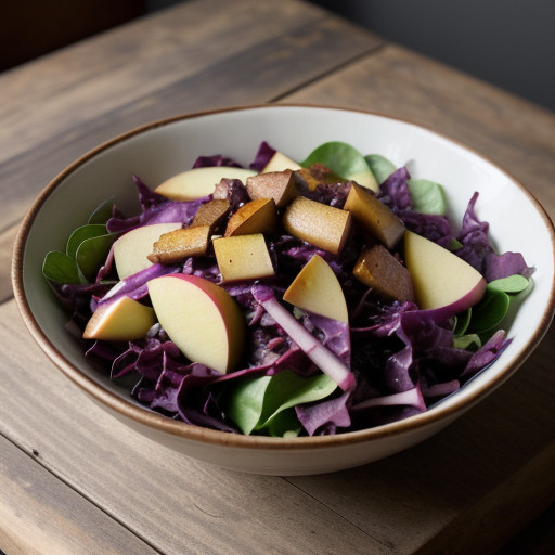 Red Cabbage and Apple Salad recipe image