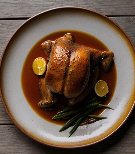 Red Cooked Tangerine Chicken recipe image