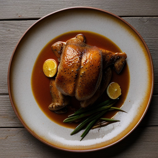 Red Cooked Tangerine Chicken recipe image