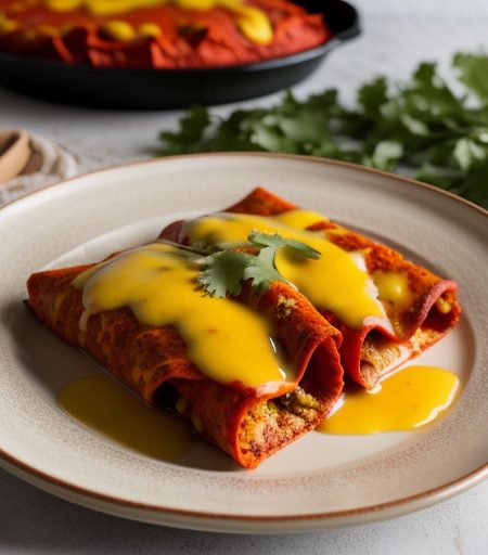 Red Enchiladas With Cheese* recipe image