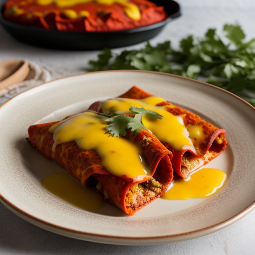 Red Enchiladas With Cheese* recipe image