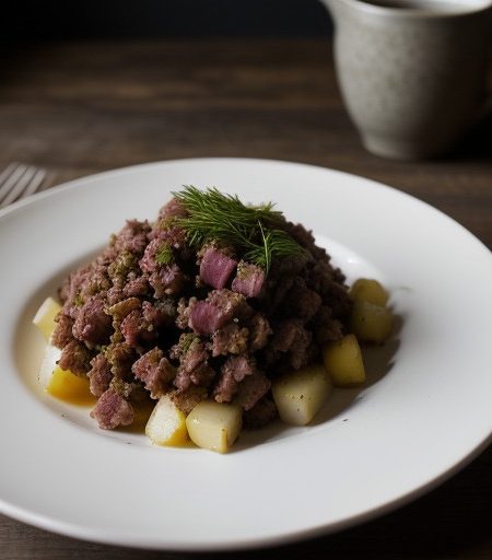 Red Flannel Hash (Homemade Corned Beef Hash recipe image
