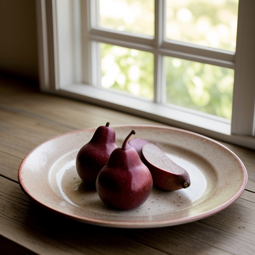 Red Greens & Pears With Nut Vinaigrette recipe image