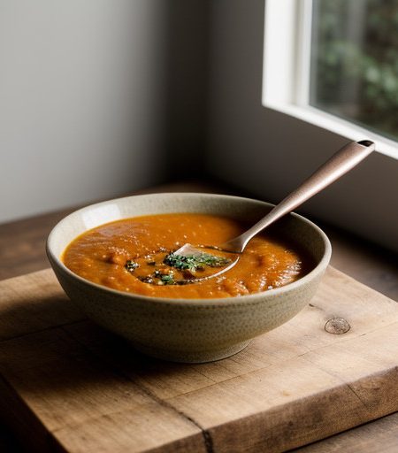 Red Lentil Soup With Rice (Turkish recipe image
