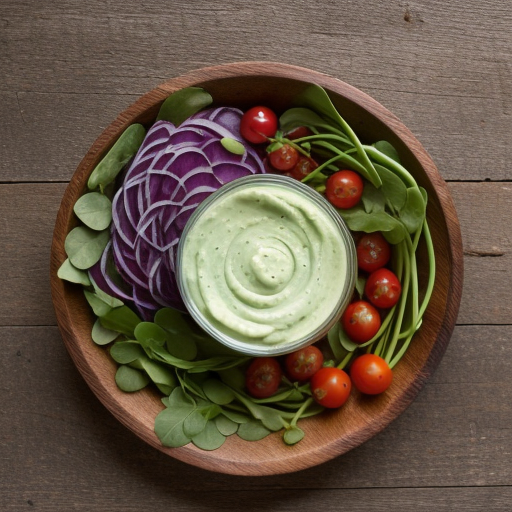 Red Onion Salad With Avocado Dressing recipe image