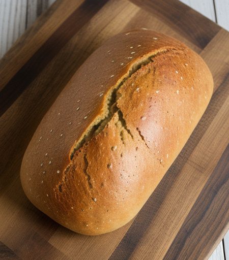 Red Pepper-Semolina Bread From Bread recipe image