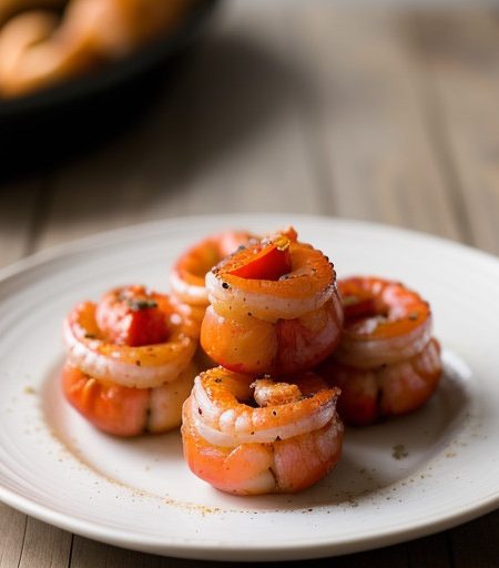 Red Peppers Stuffed With Shrimp recipe image
