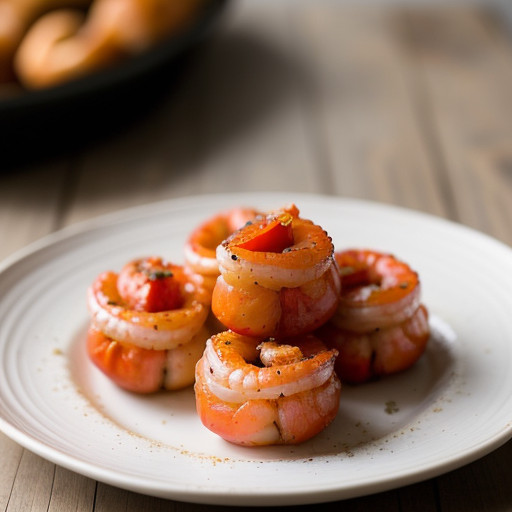 Red Peppers Stuffed With Shrimp recipe image